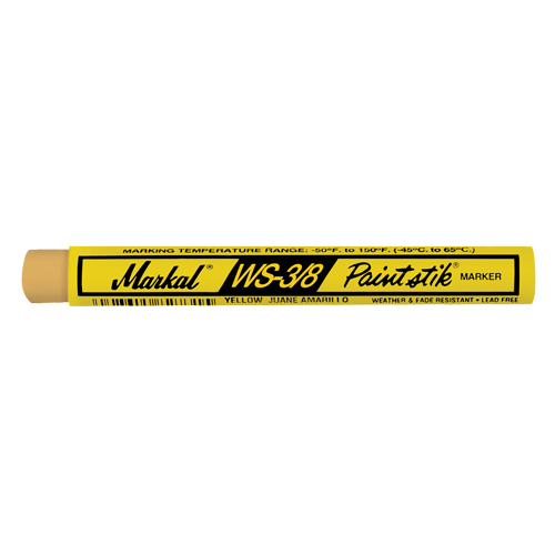 WS-3/8 Paintstik&reg; Paint Marker, Solid Stick, Yellow Quali-T-Solutions