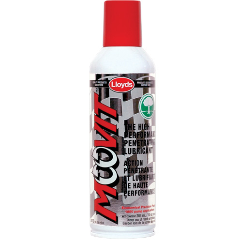 Lubrifiant haute performance Moovit, Canette a&eacute;rosol/Bouteille &agrave; g&acirc;chette, 10 oz/10 oz Quali-T-Solutions
