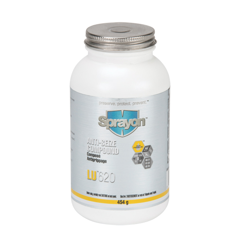 LU620 Anti-Seize Compound, 454 g, Brush Top Bottle, 2200°F (1204°C) Max. Temp Quali-T-Solutions