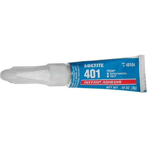 Adh&eacute;sif instantan&eacute; Prism 401, Transparent, Tube, 3 g Quali-T-Solutions