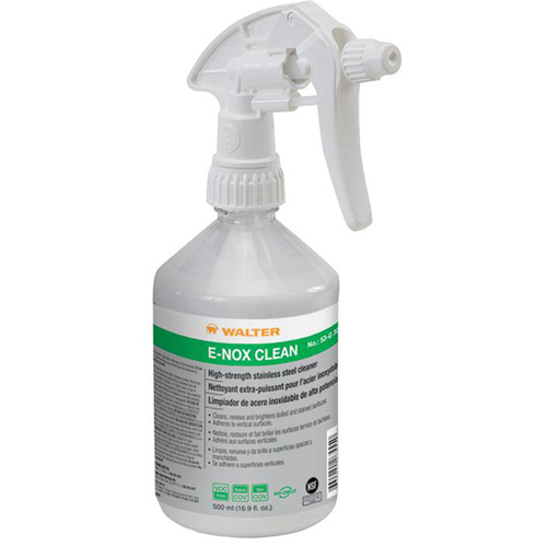 Nettoyant de surface en acier inoxydable E-Nox Clean, 500 ml, Bouteille &agrave; g&acirc;chette Quali-T-Solutions