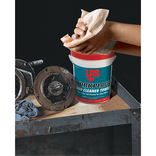 Serviettes nettoyantes pour le travail, 72 lingettes, 10-1/2" x 12-1/4" Quali-T-Solutions