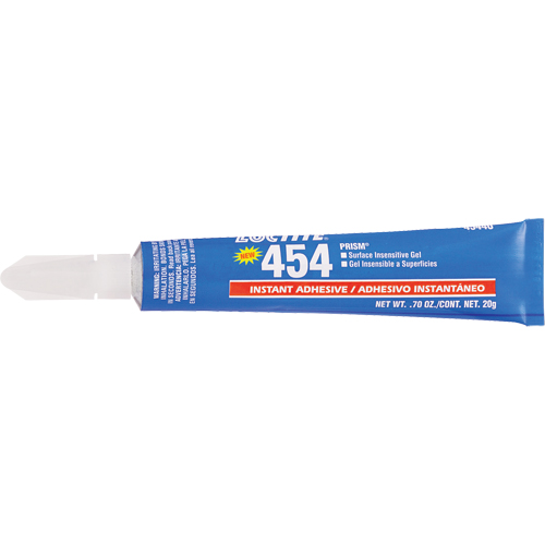 Gel adh&eacute;sif instantan&eacute; Prism 454, Transparent, Tube, 20 g Quali-T-Solutions