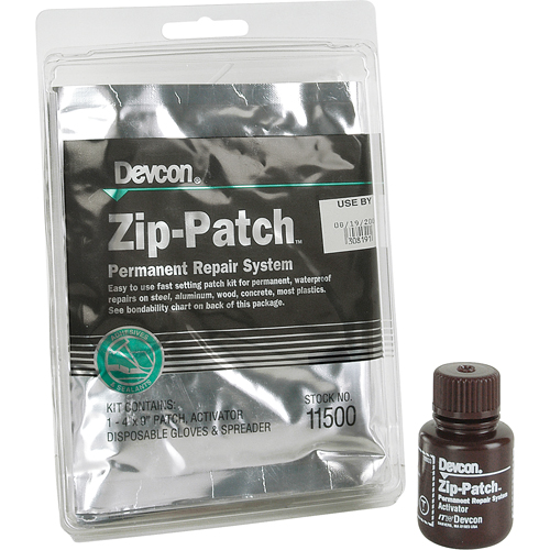 Syst&egrave;me de r&eacute;paration Zip-Patch Quali-T-Solutions