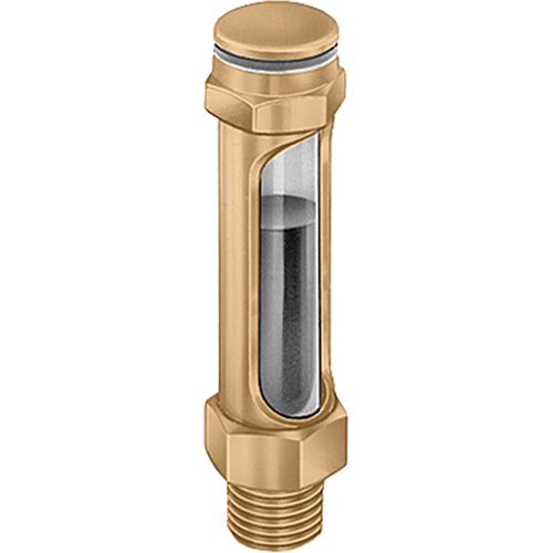 Indicateurs de niveau &agrave; liquide en laiton - Droits, Filet&eacute;, 14-1/4" lo, 225°F (107,22° C) Quali-T-Solutions