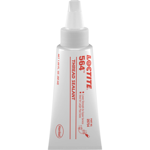 Produit d'&eacute;tanch&eacute;it&eacute; pour raccords filet&eacute;s 564, Tube, 50 ml, -53.9° C - 572° C/-65° F - 300° F Quali-T-Solutions