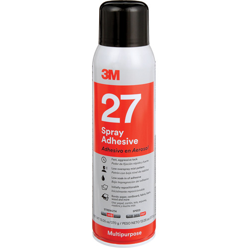 27 Multi-Purpose Spray Adhesive, Clear, Aerosol Can Quali-T-Solutions