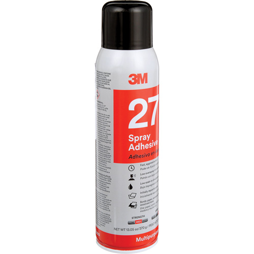 27 Multi-Purpose Spray Adhesive, Clear, Aerosol Can Quali-T-Solutions