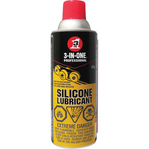 Lubrifiant de silicone 3-IN-1, Canette a&eacute;rosol Quali-T-Solutions
