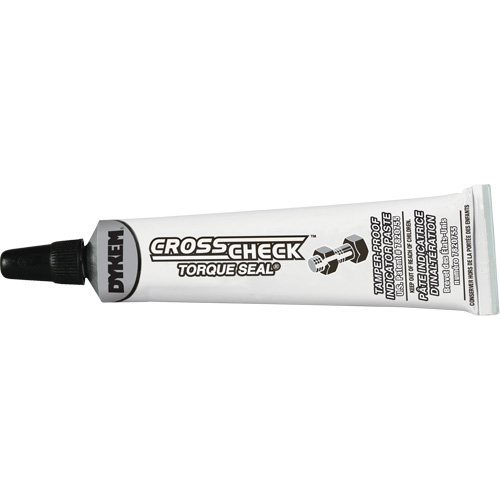 P&acirc;te indicatrice inviolable Cross-Check Torque Seal, 1 liq. oz., Tube, Blanc Quali-T-Solutions