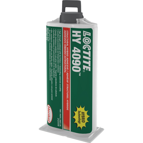 Adh&eacute;sif hybride pour r&eacute;parations structurales HY 4090, Deux composants, Cartouche double, 50 g, Blanc cass&eacute; Quali-T-Solutions