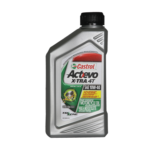 Huile pour moteur de moto 10W40 4T ACTEVO, 946 ml, Bouteille Quali-T-Solutions