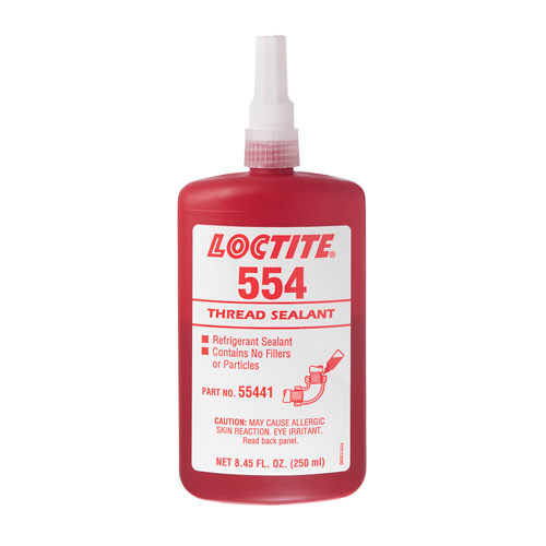 Produit d'&eacute;tanch&eacute;it&eacute; pour raccords filet&eacute;s 554, Bouteille, 10 ml, -53,89° C - 148,89° C/-65°F - 300°F Quali-T-Solutions