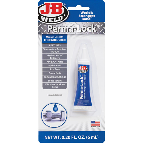 Compos&eacute; de blocage Perma-Lock, Bleu, Moyen, 6 ml, Tube Quali-T-Solutions
