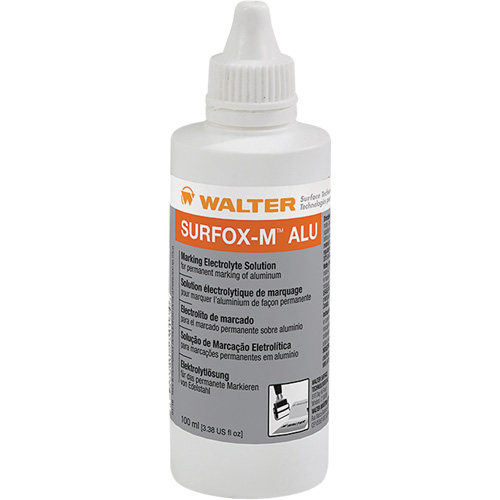 Solution &eacute;lectrolytique de marquage sur l'aluminium Surfox-M Quali-T-Solutions