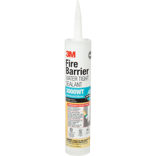 Scellant ignifuge 3000 WT, 10,1 oz, Cartouche, Gris Quali-T-Solutions