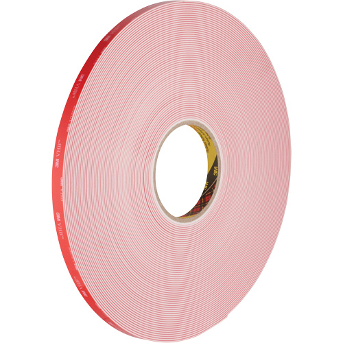VHB Tape, 32.9 m (108') L x 12.7 mm (1/2") W, 62 mils, Acrylic Quali-T-Solutions