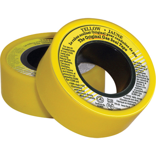 PTFE Thread Sealant Tape, 236" L x 3/4" W, Yellow Quali-T-Solutions