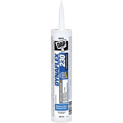 Scellant en &eacute;lastom&egrave;re de qualit&eacute; sup&eacute;rieure Dynaflex 230, 300 ml, Cartouche, Blanc Quali-T-Solutions