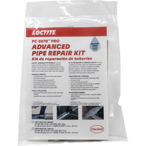 Trousse de r&eacute;paration de tuyaux avanc&eacute;e de 2" Quali-T-Solutions