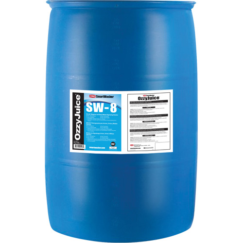Produit d&eacute;graissant SmartWasher OzzyJuice SW-8 pour a&eacute;ronefs, armes et une s&eacute;lectin de m&eacute;taux, Baril Quali-T-Solutions