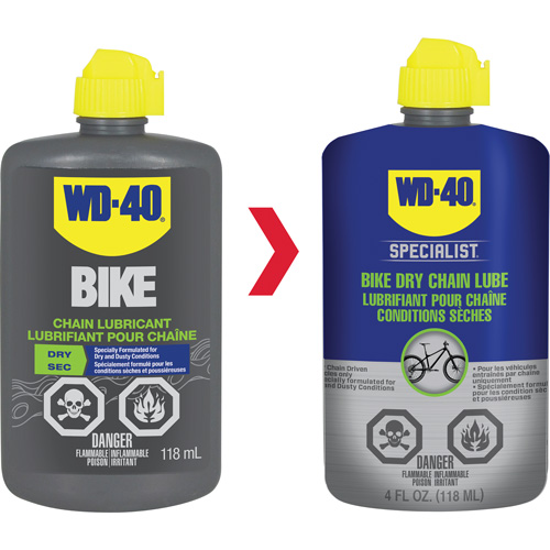 Lubrifiant sec pour chaîne de v&eacute;lo, Bouteille Quali-T-Solutions