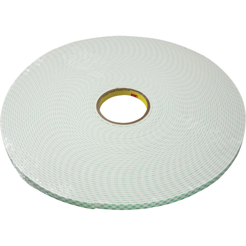 Double-Coated Urethane Foam Tape, 16.5 m (54') L x 25.4 mm (1") W, 25 mils, Urethane Quali-T-Solutions