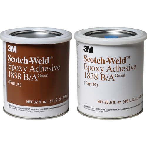 Adh&eacute;sif Scotch-Weld, 32 oz liq., Seau, Deux composants, Vert Quali-T-Solutions