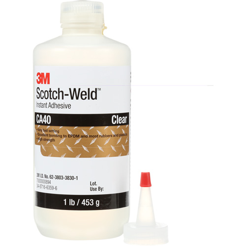 Adh&eacute;sif instantan&eacute; CA5 Scotch-Weld, Transparent, Bouteille, 1 lb Quali-T-Solutions