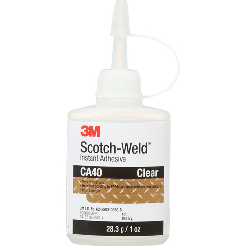 Adh&eacute;sif instantan&eacute;, 1 oz, Bouteille, Jaune Quali-T-Solutions