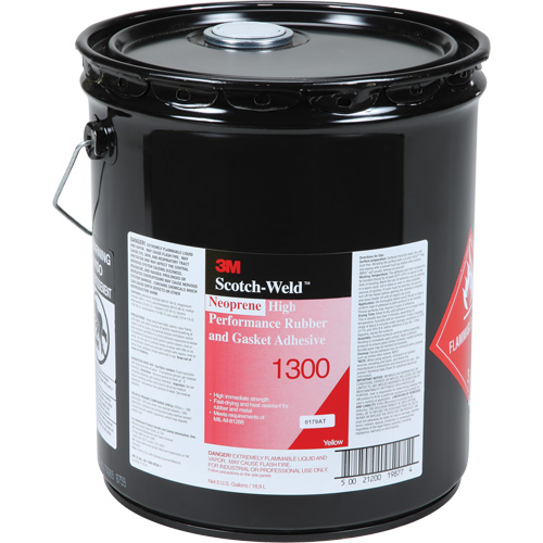 High-Performance Rubber & Gasket Adhesive, Pail, Yellow Quali-T-Solutions