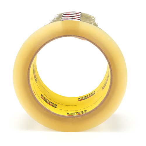 Scotch&reg; Box Sealing Tape 375, Hot Melt Adhesive, 3.1 mils, 72 mm (3") x 50 m (164') Quali-T-Solutions