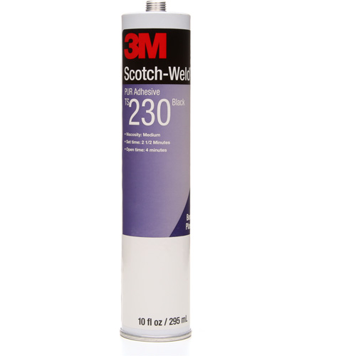 Scotch-Weld PUR Adhesive, 10 oz., Cartridge, Black Quali-T-Solutions