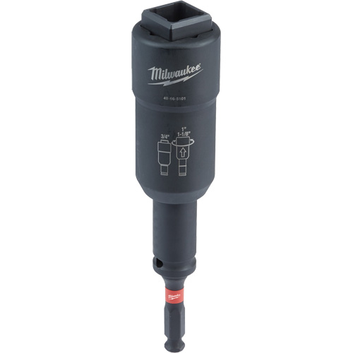 Douille utilitaire de distribution 3 en 1 pour monteur de ligne Shockwave, &agrave; cliquer, Entraînement 1/2" carr&eacute; Quali-T-Solutions