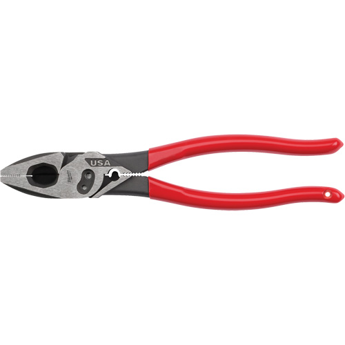 Lineman's Dipped Grip Pliers with Crimper & Bolt Cutter Quali-T-Solutions