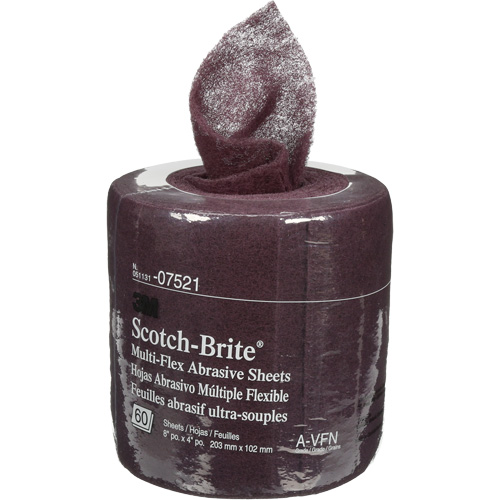 Rouleaux de feuilles Scotch-Brite, Tr&egrave;s fin, 8" la x 6-2/3 vg lo Quali-T-Solutions