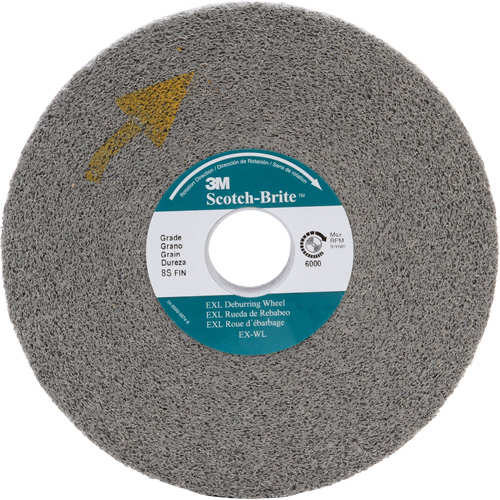 Scotch-Brite EXL Deburring Wheel, 8" x 1", 3" Arbor Quali-T-Solutions