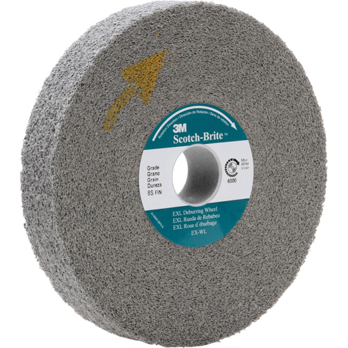 Scotch-Brite EXL Deburring Wheel, 8" x 1", 3" Arbor Quali-T-Solutions