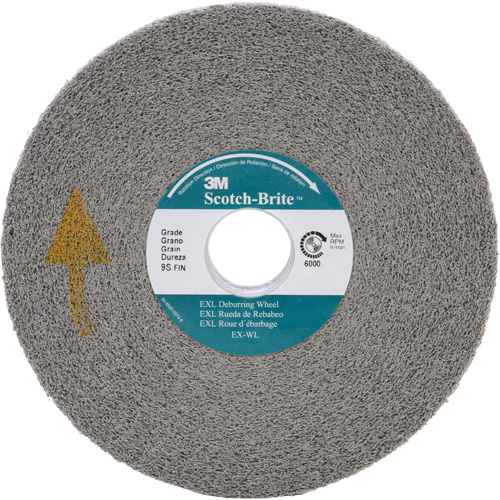 Scotch-Brite EXL Deburring Wheel, 6" x 1", 1" Arbor Quali-T-Solutions