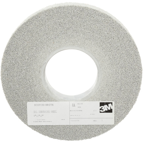 Scotch-Brite EXL Deburring Wheels, 8" x 1", 3" Arbor, Aluminum Oxide Quali-T-Solutions