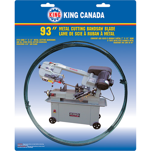 Lame de scie &agrave; ruban pour usage g&eacute;n&eacute;ral, Bim&eacute;tal, 93" lo x 3/4" la x &eacute;paisseur 0,032", 6-10 dents par pouce Quali-T-Solutions