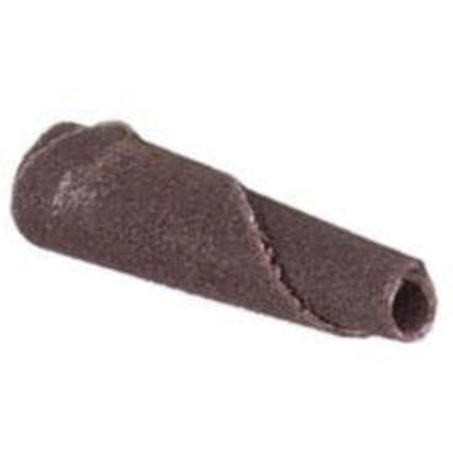 Cartouche de bande abrasive conique ALO, 240 Grain, 3/16" dia., Oxyde d'aluminium, 1" lo, 1/8" Dimension de l'arbre Quali-T-Solutions