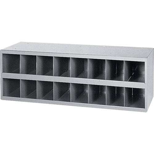 Armoires pour bacs de rangement en acier, 33-3/4" la x 12" p x 11-1/2" h, Gris Quali-T-Solutions