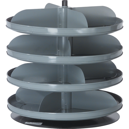Modules de stockage Rotabin, 60 lb Capacit&eacute; par niveau, 6 Niveau(x), 26-1/8" ha x 17" dia Quali-T-Solutions