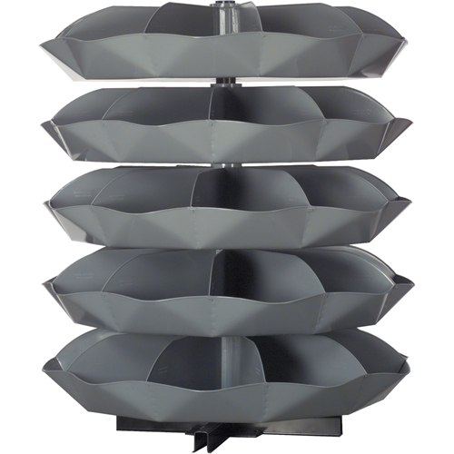 Modules de stockage Rotabin, 625 lb Capacit&eacute; par niveau, 5 Niveau(x), 56" ha x 44" dia Quali-T-Solutions
