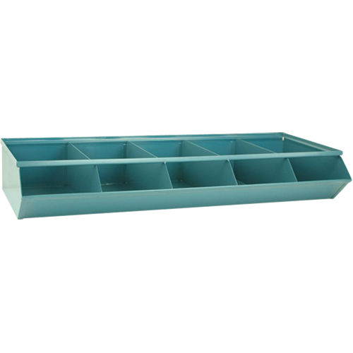 Bacs sectionnels superposables, Cap. 100 lb, 37" la x 15-1/2" p x 6" h, Bleu Quali-T-Solutions