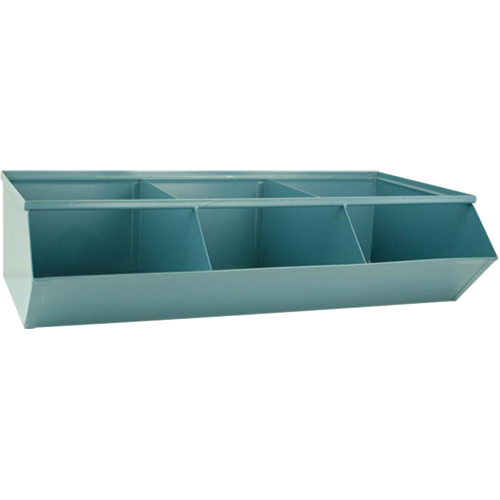 Sectional Bin Units, 100 lbs. Cap., 37" W x 20-1/2" D x 9-1/2" H, Blue Quali-T-Solutions