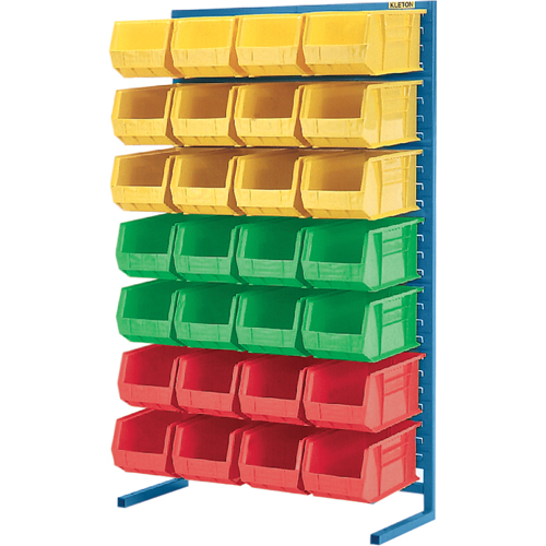 Supports fixes pour contenants - &agrave; un cot&eacute; - Support seulement, 36" la x 12" p x 61" h Quali-T-Solutions