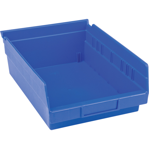 Bacs pour tablette en plastique, 8-3/8" la x 4" H x 11-5/8" p, Bleu, Capacit&eacute; 15 lb Quali-T-Solutions