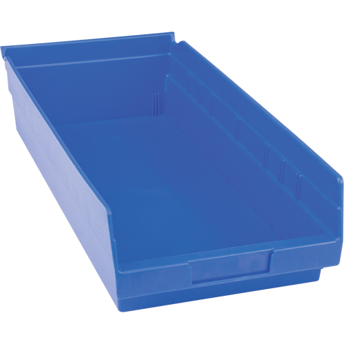 Bacs pour tablette en plastique, 8-3/8" la x 4" H x 17-7/8" p, Bleu, Capacit&eacute; 20 lb Quali-T-Solutions